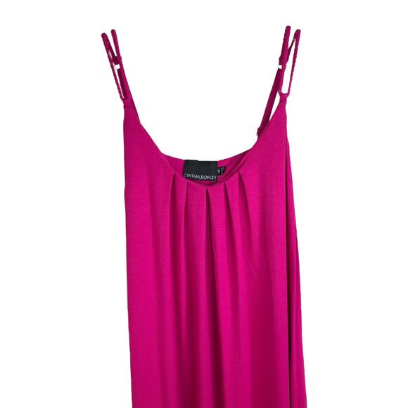 Cynthia Rowley Maxi Dress Womens XS Pink High Low Vacation Beach Boho Sleeveless - Picture 2 of 7